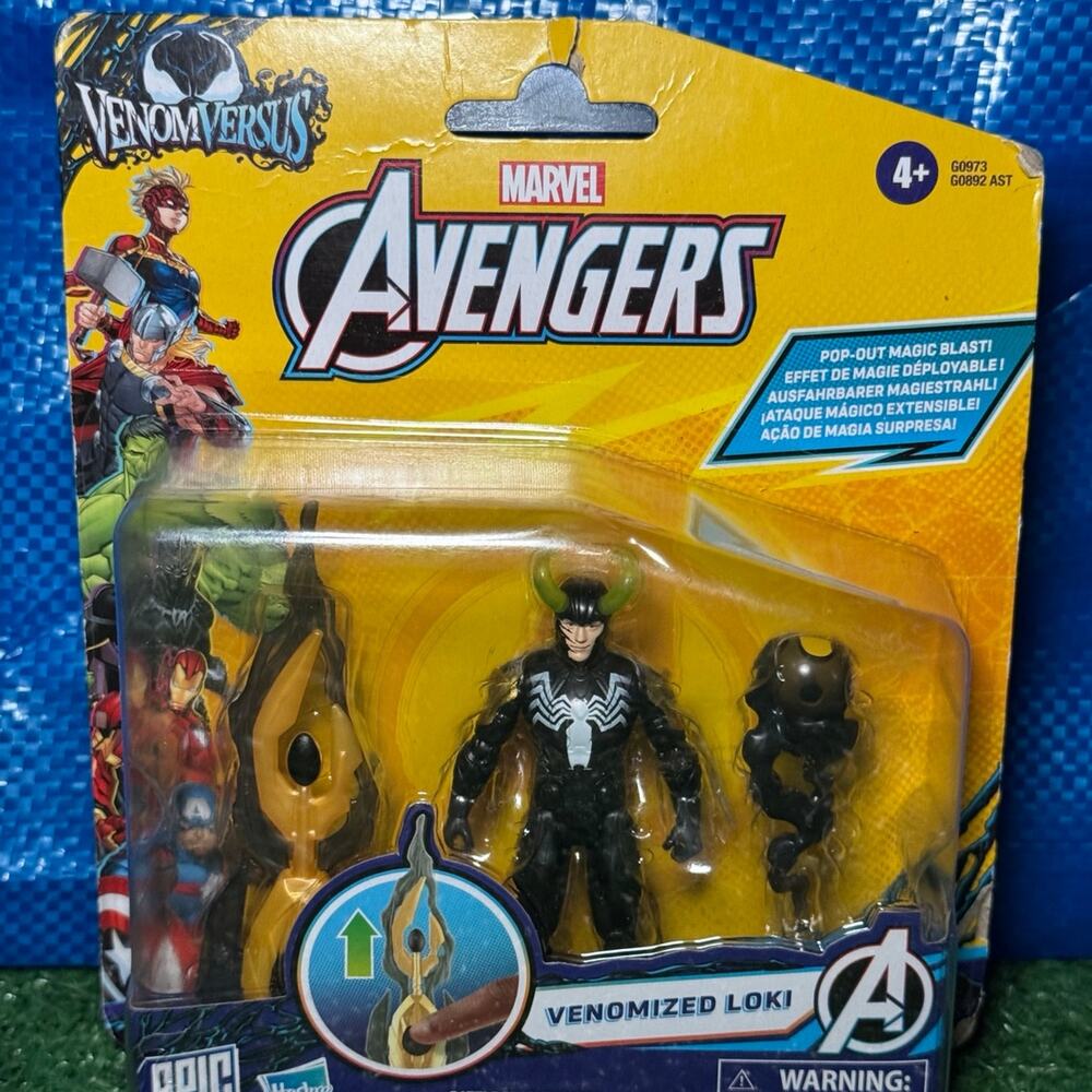 Marvel Avengers Venomized Loki Action Figure with Battle Gear Scepter